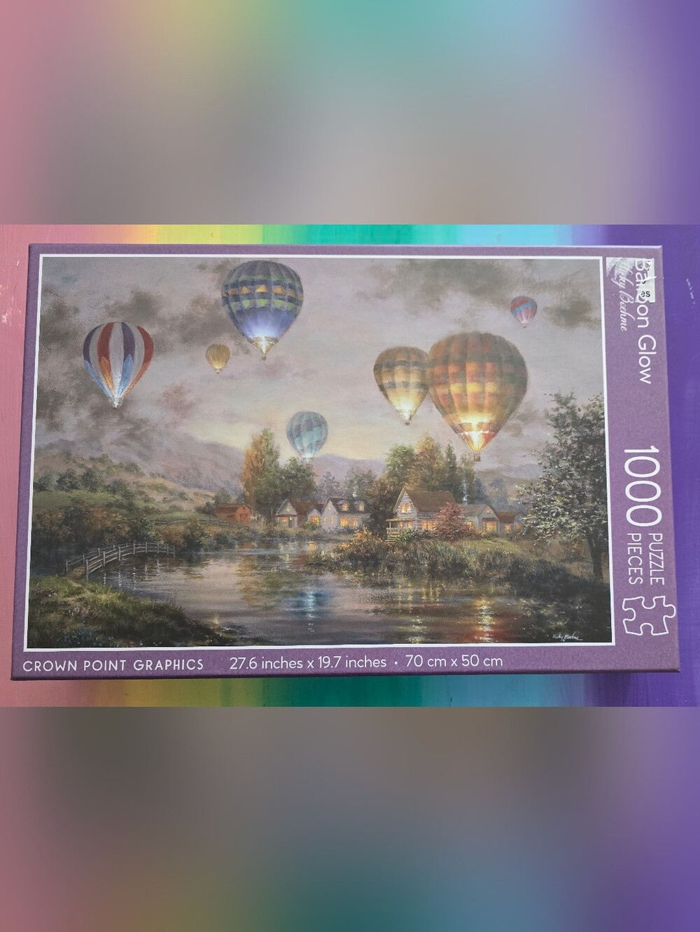 Balloon Glow 1000 Piece Puzzle By Crown Point Graphics